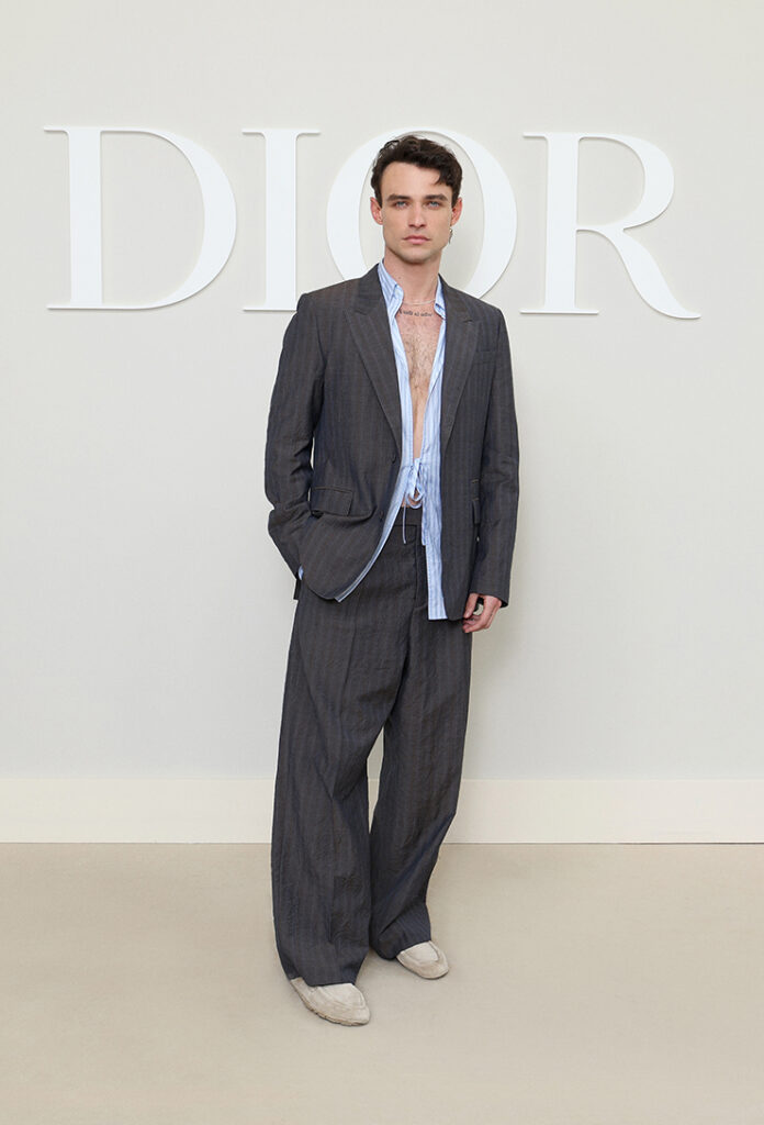 Thomas Doherty attends the Dior Homme Menswear Spring/Summer 2025 show