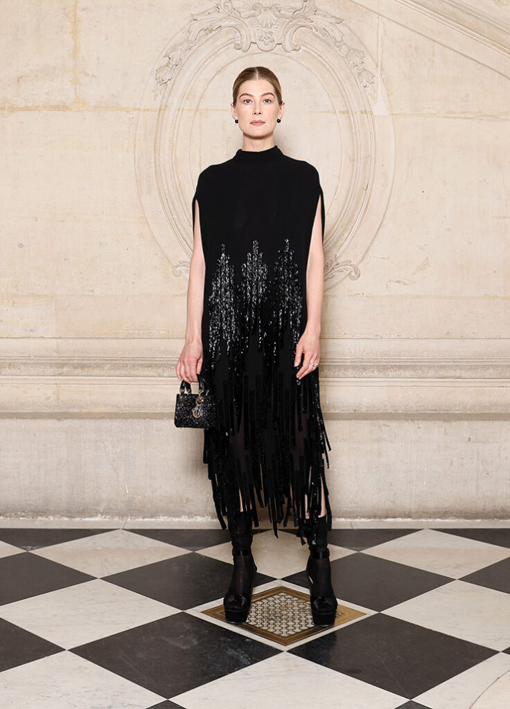 Rosamund Pike attends the Christian Dior Haute Couture Fall/Winter 2024-2025 show