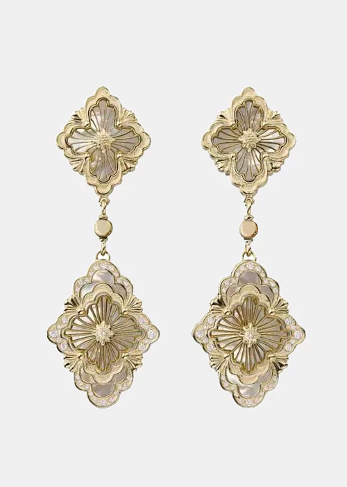 mother-of-pearl jewelry buccellati opera tulle earrings