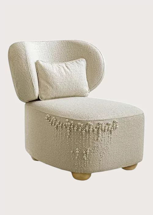 chiara provasi Daphne Chair with Pearl Detailing
