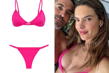 Alessandra Ambrosio's Peixoto Pink Bikini 