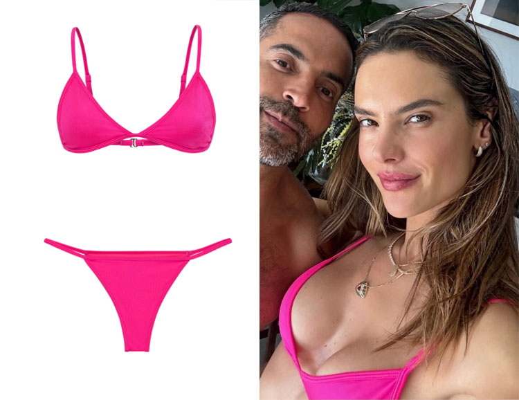 Alessandra Ambrosio's Peixoto Pink Bikini 
