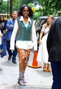 Ayo Edebiri is seen arriving at 'The View'