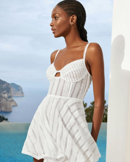 Limmey dress from the Resort line of the Spanish firm Charo Ruiz