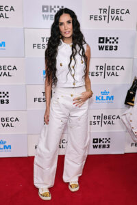 Demi Moore Wore Schiaparelli To The 'BRATS' Tribeca Festival Premiere