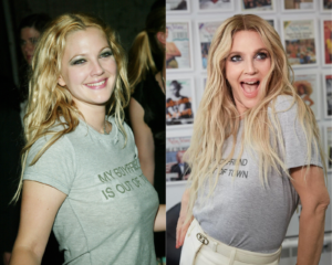 drew barrymore before and after charlie's angels