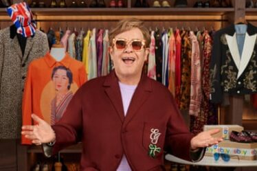 Elton John presents plans to sell off personal wardrobe on eBay for Aids Foundation – video