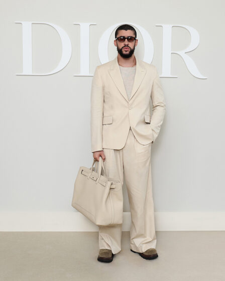 Bad Bunny attends the Dior Homme Menswear Spring/Summer 2025
