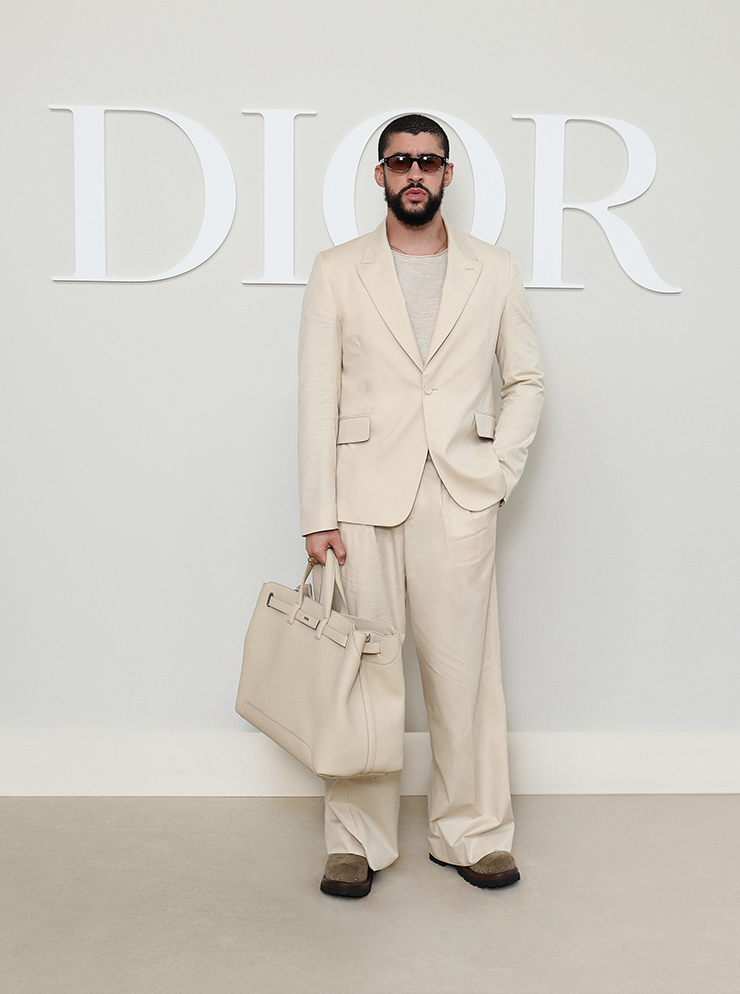 Bad Bunny attends the Dior Homme Menswear Spring/Summer 2025