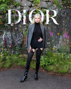 Anya Taylor-Joy attends the Dior Cruise 2025 at Drummond Castle