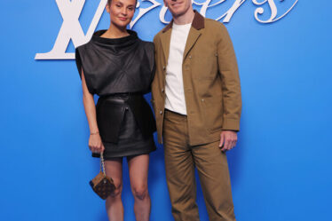 Alicia Vikander and Michael Fassbender attend the Louis Vuitton Menswear Spring/Summer 2025 show