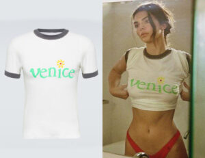 Kendall Jenner's ERL Venice Printed Cotton Jersey T-Shirt