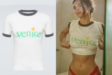 Kendall Jenner's ERL Venice Printed Cotton Jersey T-Shirt