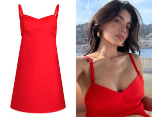 Kylie Jenner's Khaite The Eli Silk Mini Dress