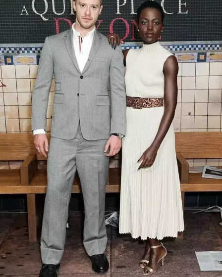 Lupita Nyongo Dazzles In Meem Dress And Banana Republic Belt