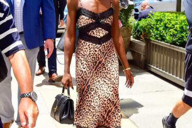 Lupita Nyong'o Rocks Leopard Print Betsey Johnson Promoting 'A Quiet Place: Day One'