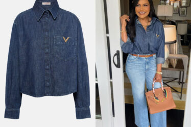 Mindy Kaling's Valentino Denim Shirt