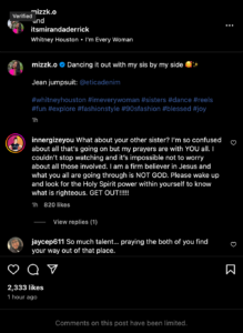 Miranda Derrick's Comments Section