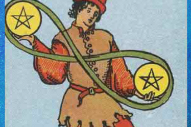 two of pentacles tarot card