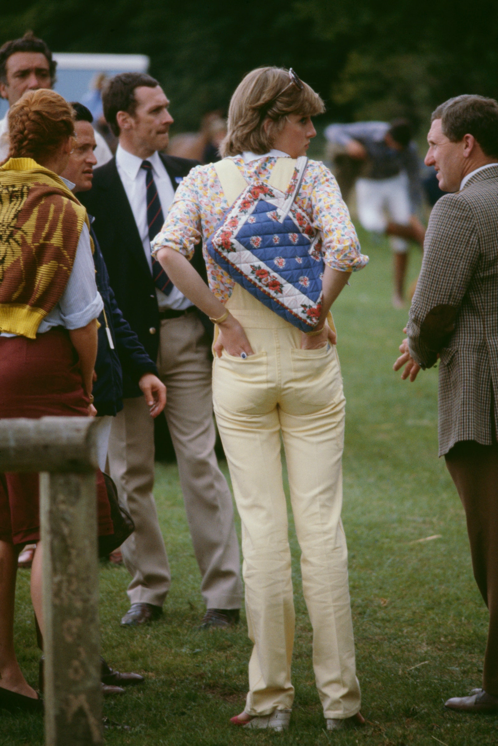 Lady Diana Spencer  at Cowdray Park Polo Club in Gloucestershire 12th July 1981. On the left is Sarah Ferguson.