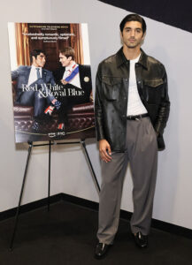 Taylor Zakhar Perez Wore Louis Vuitton, FRWD Man & The Row For SAG-AFTRA Foundation Conversations: 'Red, White, And Royal Blue'