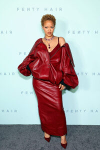 Rihanna Wore Khaite To The Fenty Hair Brand Launch