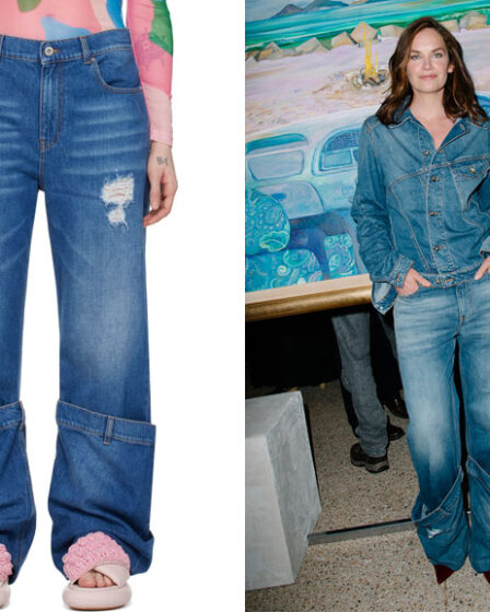 Ruth Wilson's JW Anderson Twisted Seam Denim Trucker Jacket & Bucket Jeans