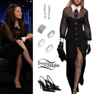 Selena Gomez: Black Dress and Pumps