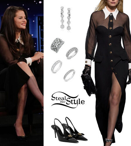 Selena Gomez: Black Dress and Pumps