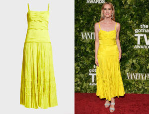 Stephanie March's Jason Wu Collection Floral Jacquard Bow-Front Dress