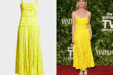 Stephanie March's Jason Wu Collection Floral Jacquard Bow-Front Dress