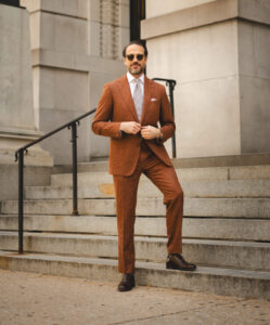 Terracotta Suit For A Wedding: The Trendsetting Groom