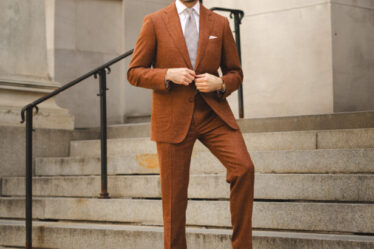 Terracotta Suit For A Wedding: The Trendsetting Groom