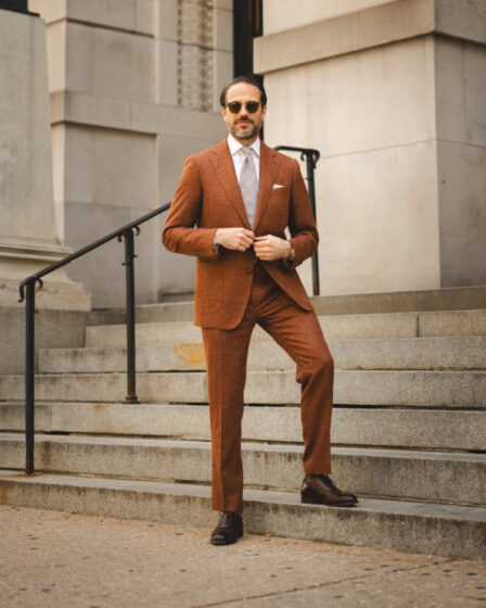 Terracotta Suit For A Wedding: The Trendsetting Groom