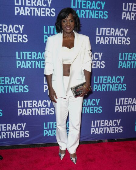 Image may contain Viola Davis Fashion Adult Person Standing Blazer Clothing Coat Jacket Formal Wear and Suit