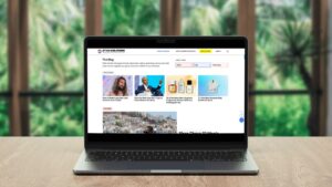 image of the style girlfriend blog on a laptop computer