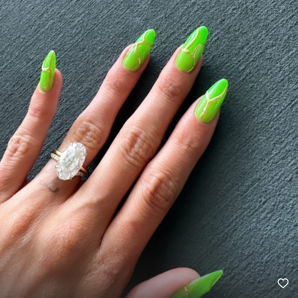 brat green nails