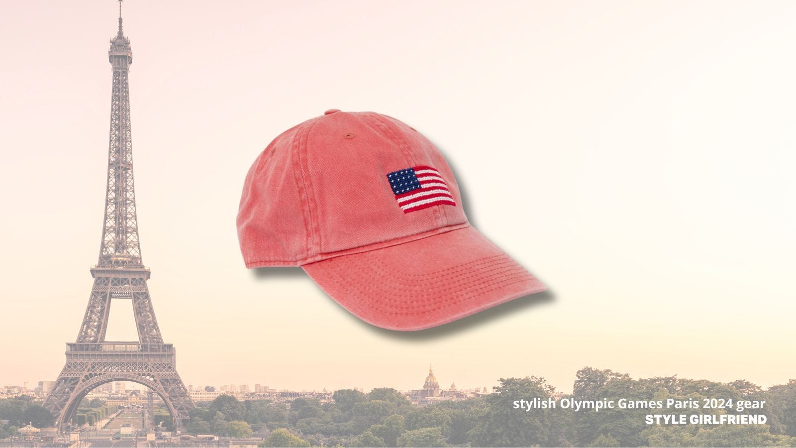 smathers and branson american flag baseball cap in washed red 