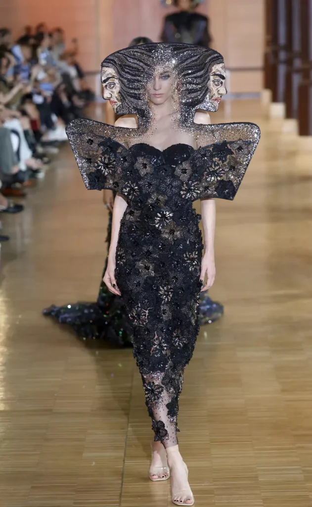 Rahul Mishra Haute Couture Fall/Winter 2024-2025 show, Paris Fashion Week, June 24, 2024 | Photo by Thierry Chesnot/Getty Images