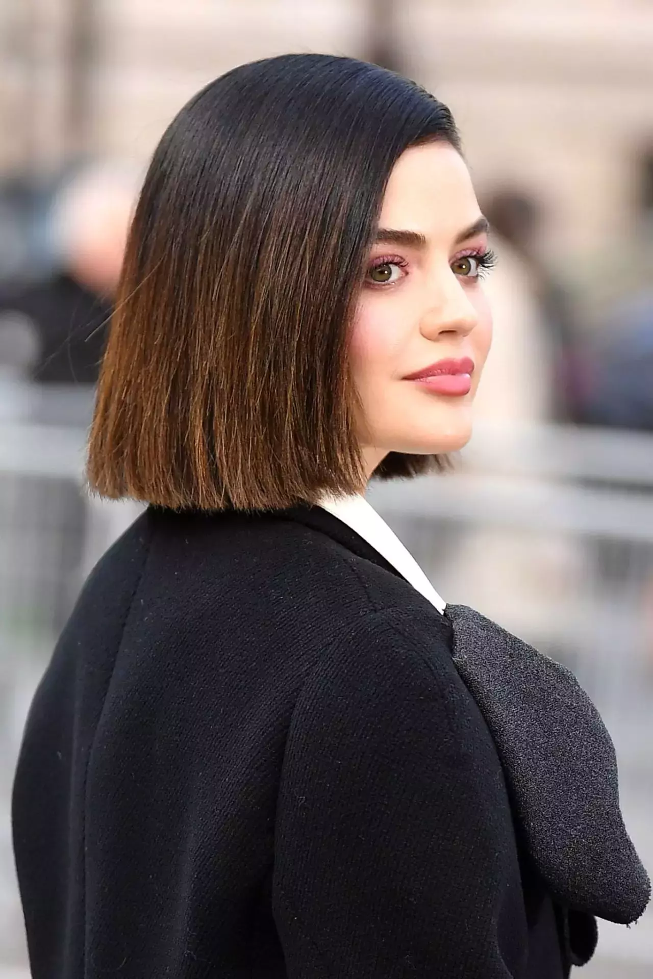 Lucy Hale Arriving At The Miu Miu Fashion Show In Paris