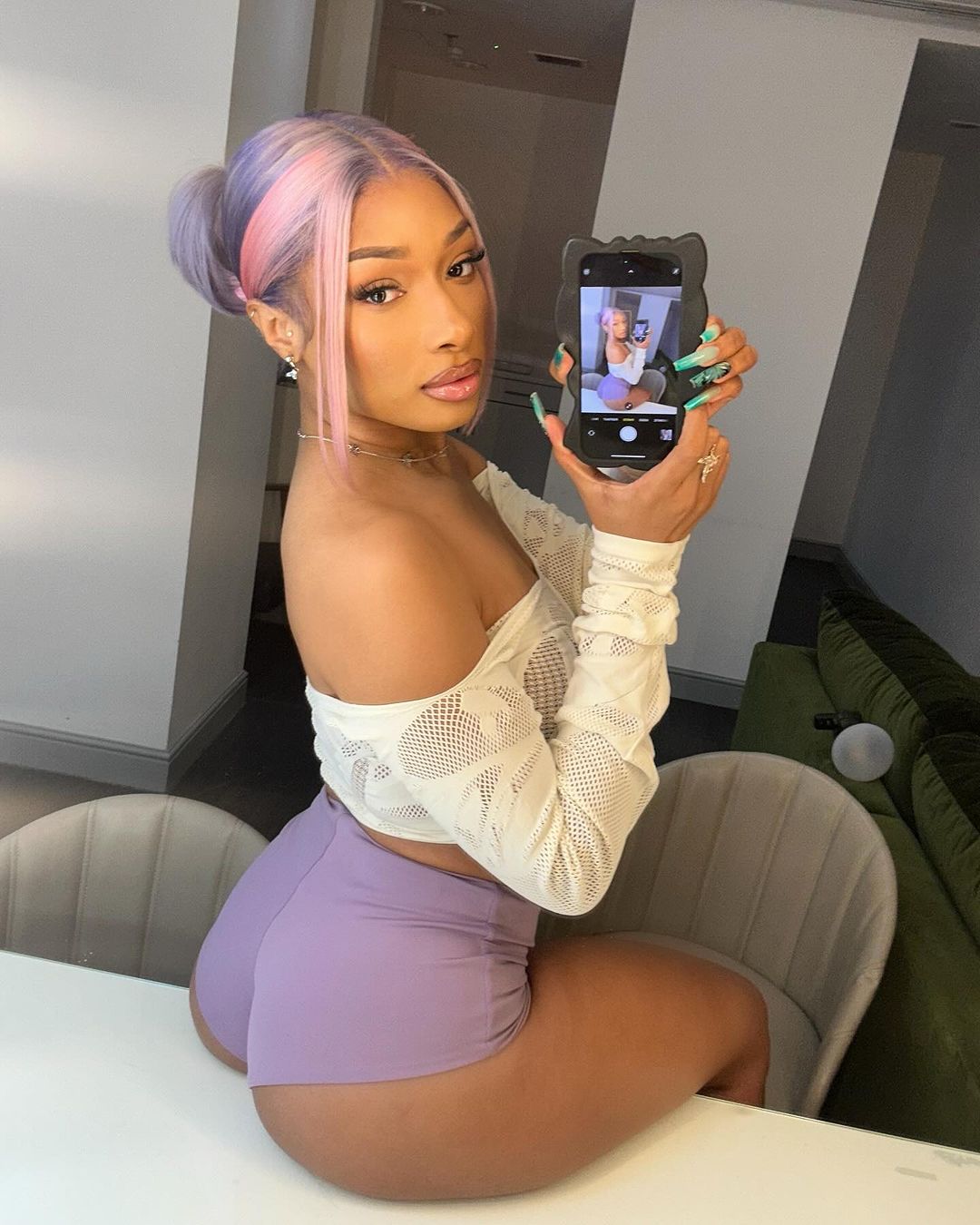 Megan Thee Stallion Looks so Y2K With This Pastel Hair Color Combo