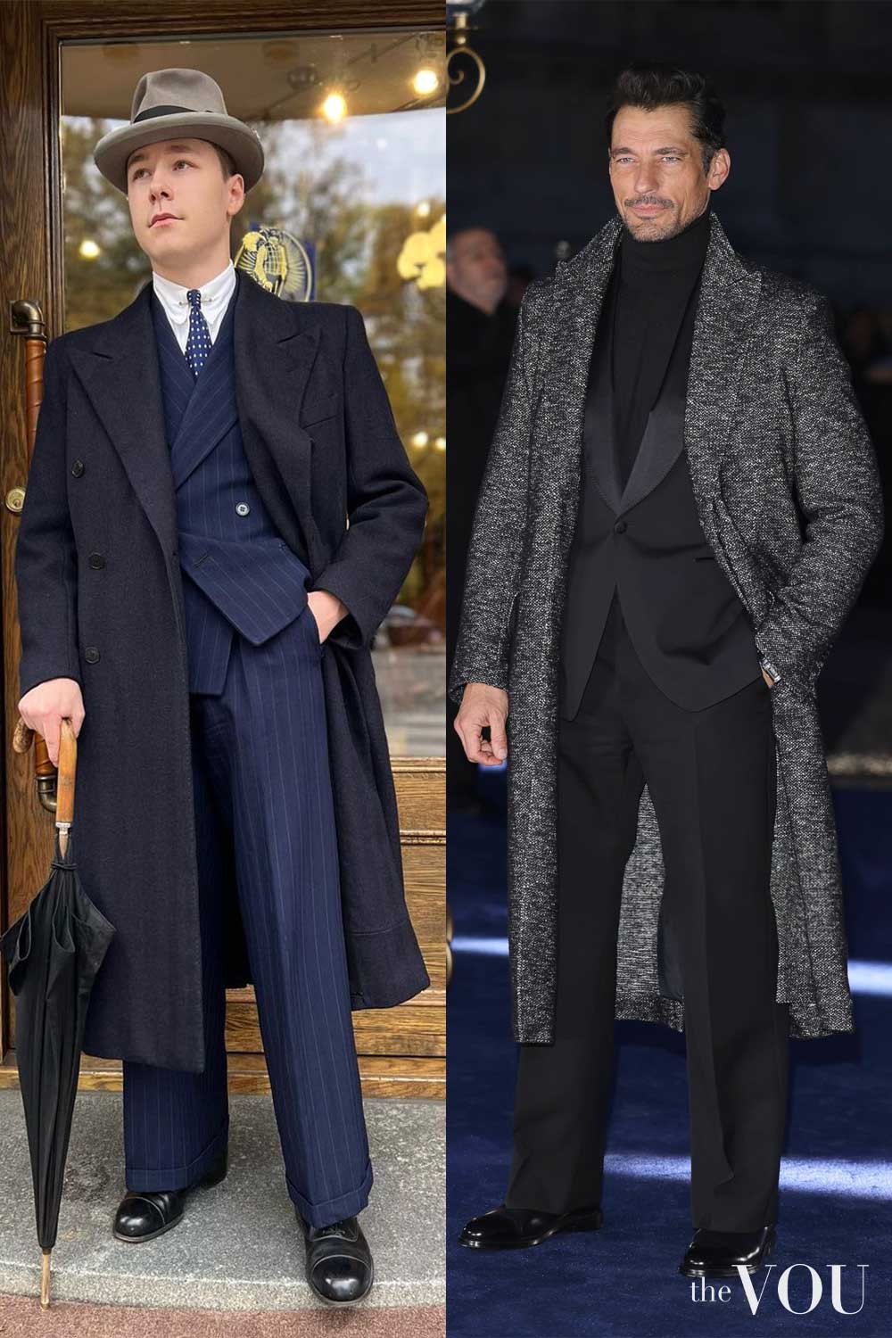 Overcoat Over Suit Outfit Idea