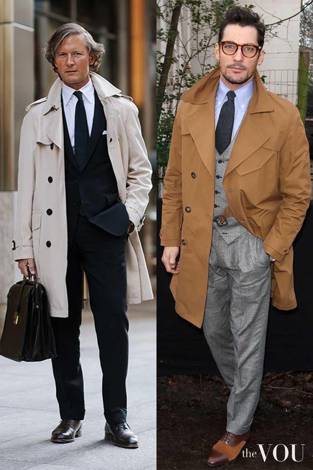 Trench Coats with Suits Outfit Ideas