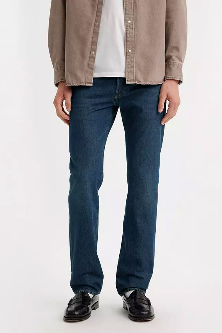 Levi's Dark Denim Straight-Cut Jeans