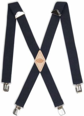 Best suspenders for men: Dickies Men’s 1 ½ inch Solid Straight Clip Adjustable X Back Suspender