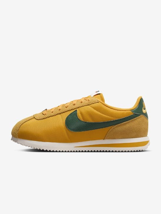 yellow and green nike cortez sneaker