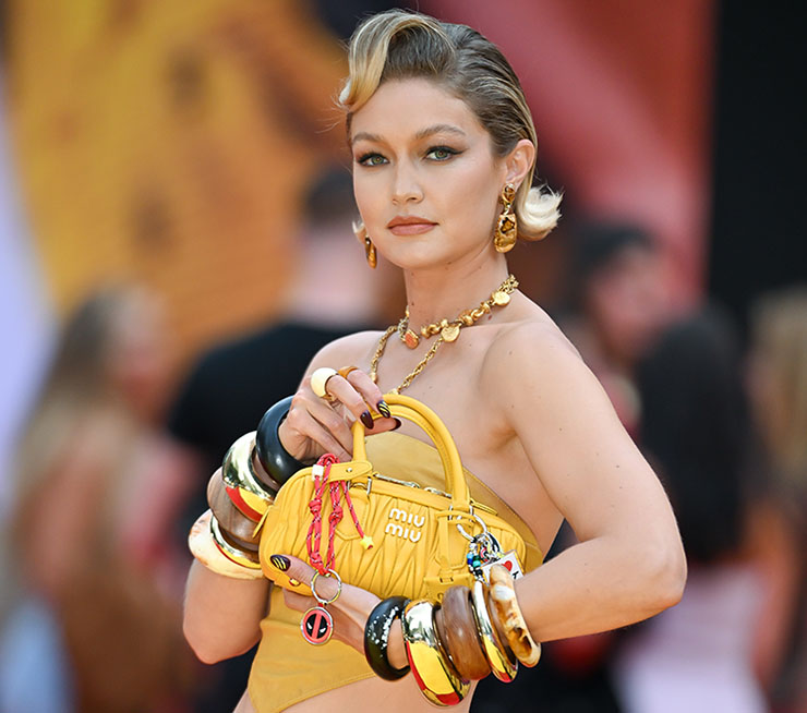 Gigi Hadid Wore Miu Miu To The ‘Deadpool & Wolverine’ New York Premiere