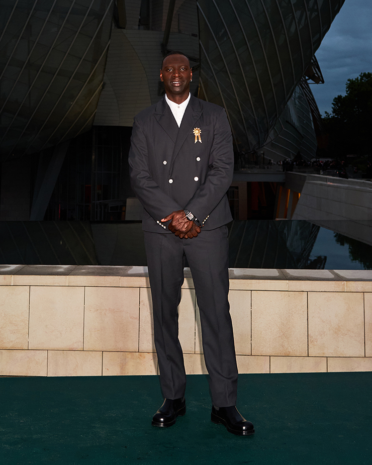 Omar Sy attends the 'Prelude To The Olympics' at Fondation Louis Vuitton 