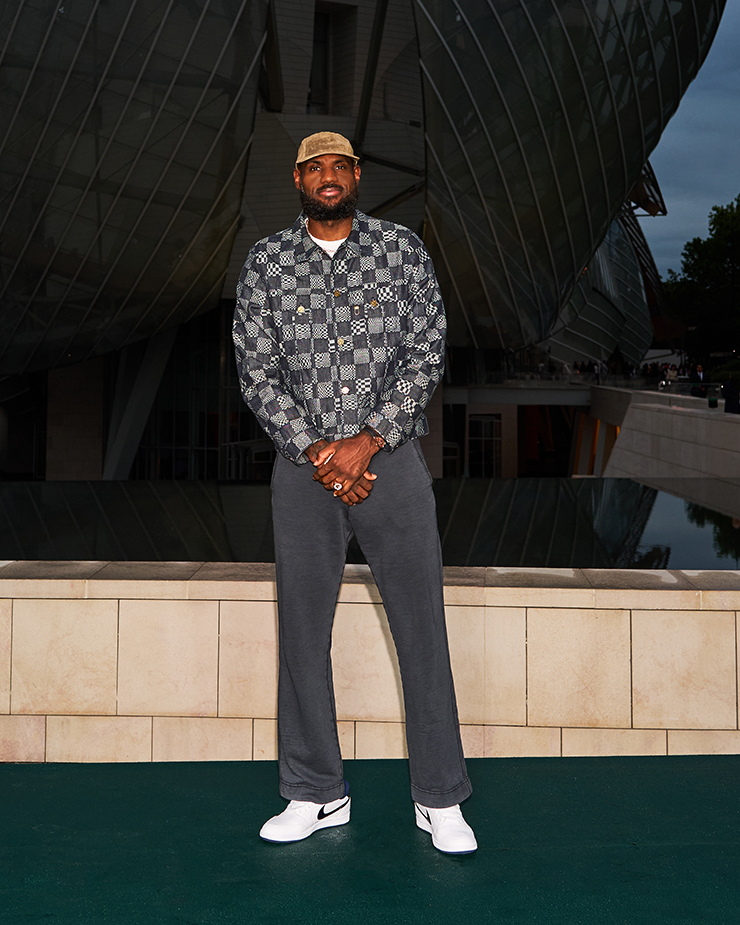 LeBron James attends the 'Prelude To The Olympics' at Fondation Louis Vuitton 