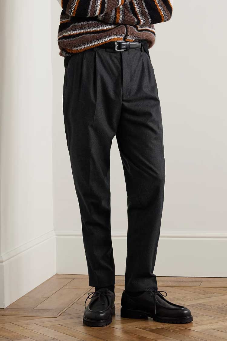 Mr P Grey Flannel Trousers